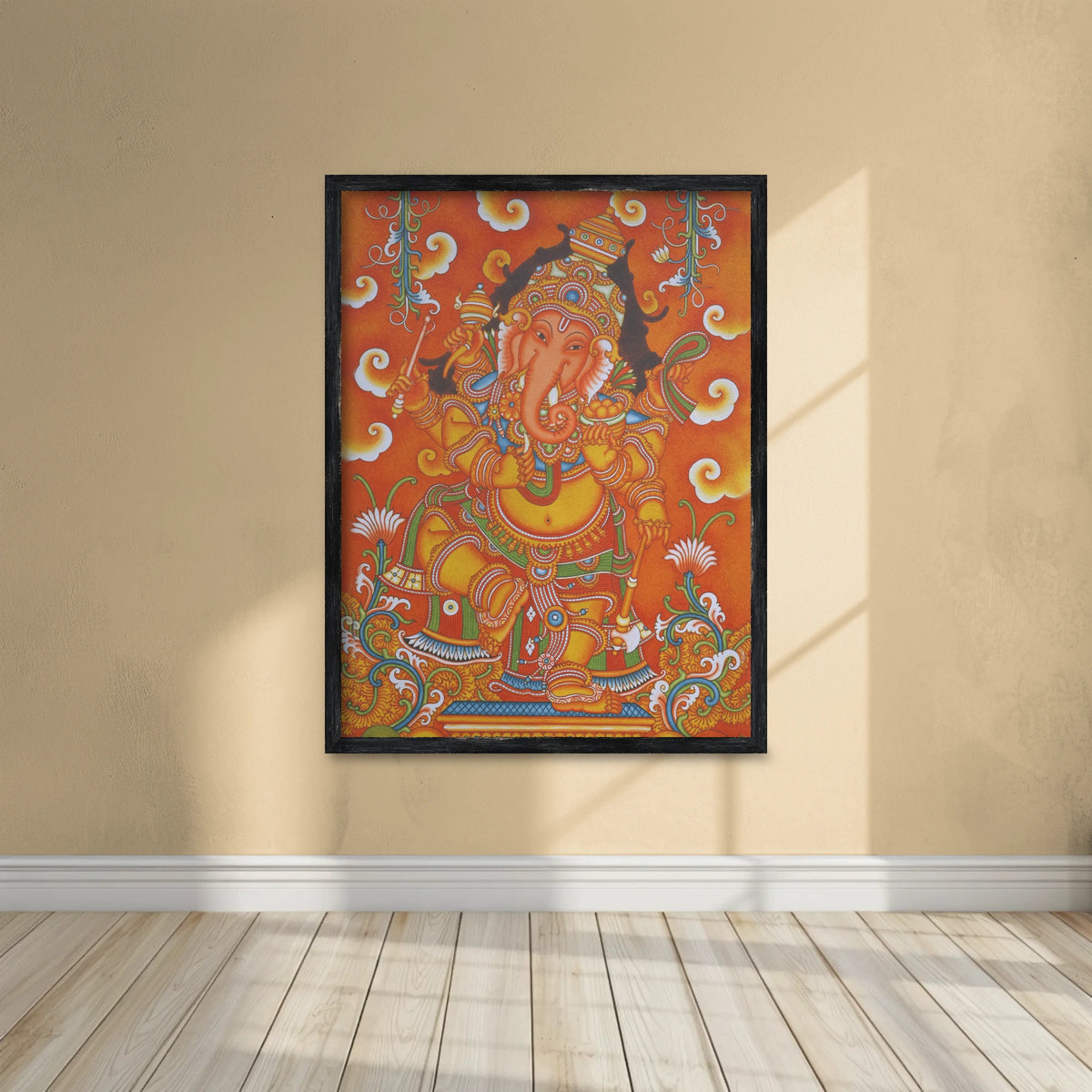 Ganesha Mural Painting – Traditional Artwork