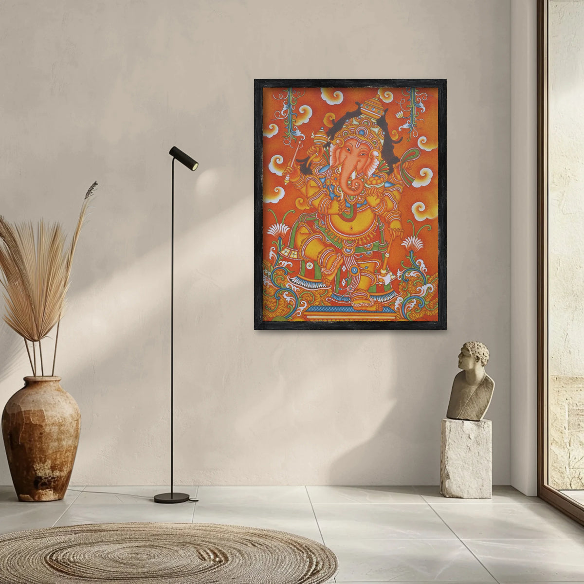 Ganesha Mural Painting – Traditional Artwork