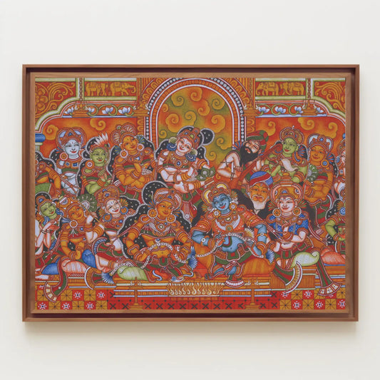 Rukmini Swayamvaram Divine Wedding Kerala Mural