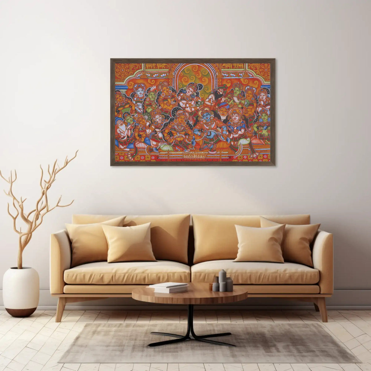 Rukmini Swayamvaram Divine Wedding Kerala Mural