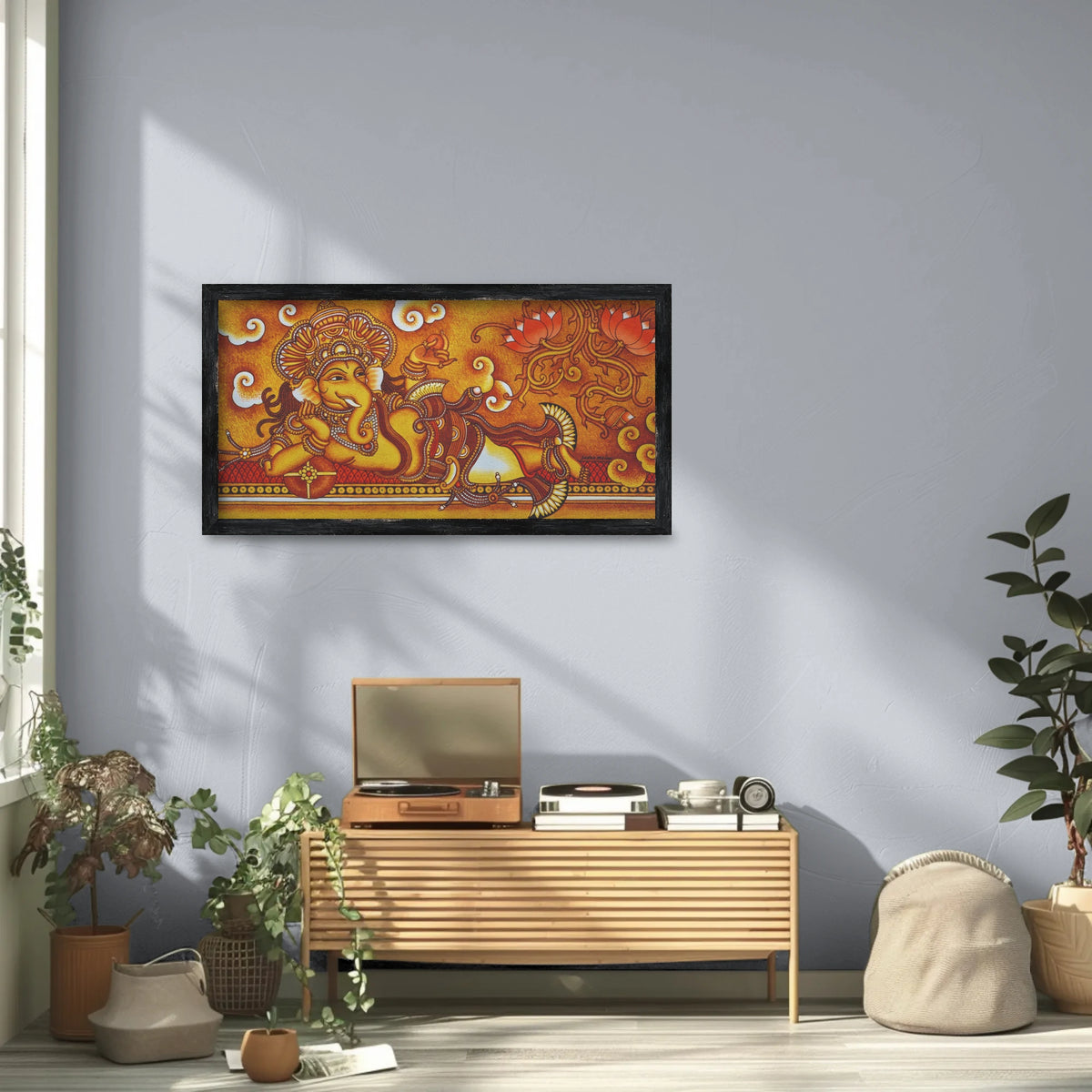 Ganesha Mural Painting – Traditional Artwork